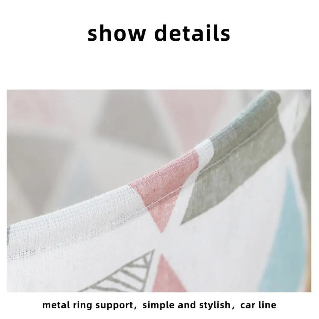 Foldable Dirty Clothes Hamper Cotton Large Capacity Hotel Organizer Bucket