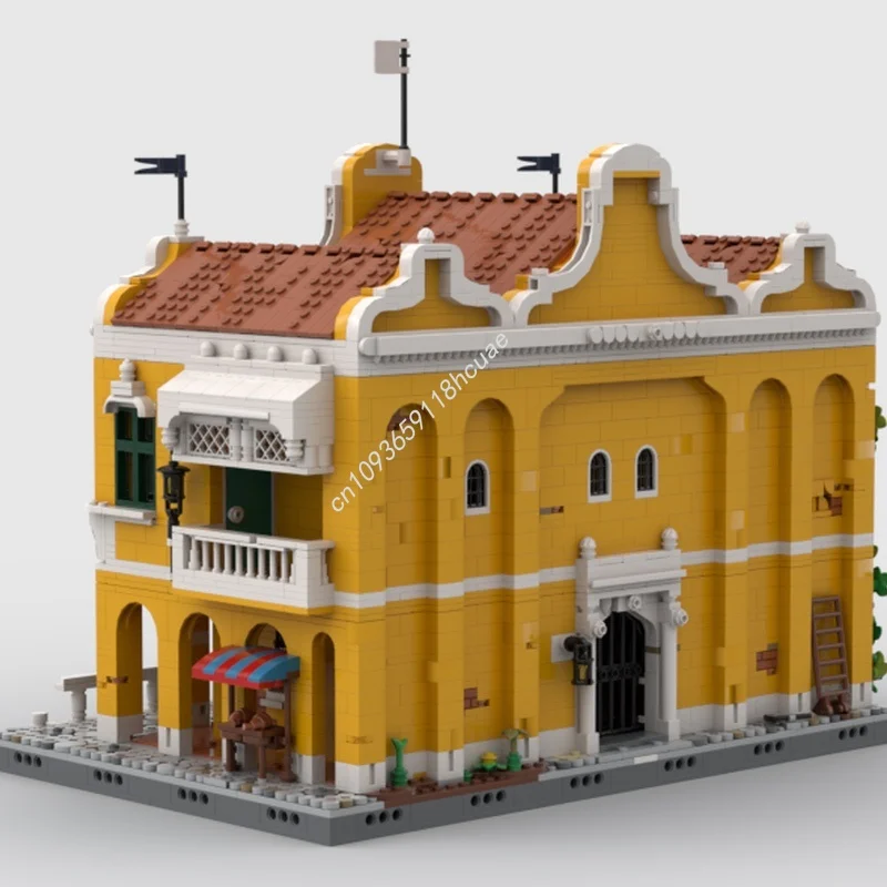 4838 قطعة MOC بورتو سانتا ماريا الجمارك نموذج منزل بناء هدايا عيد الميلاد كتل تجميع لتقوم بها بنفسك ألعاب إبداعية فكرة الطوب الاطفال #3