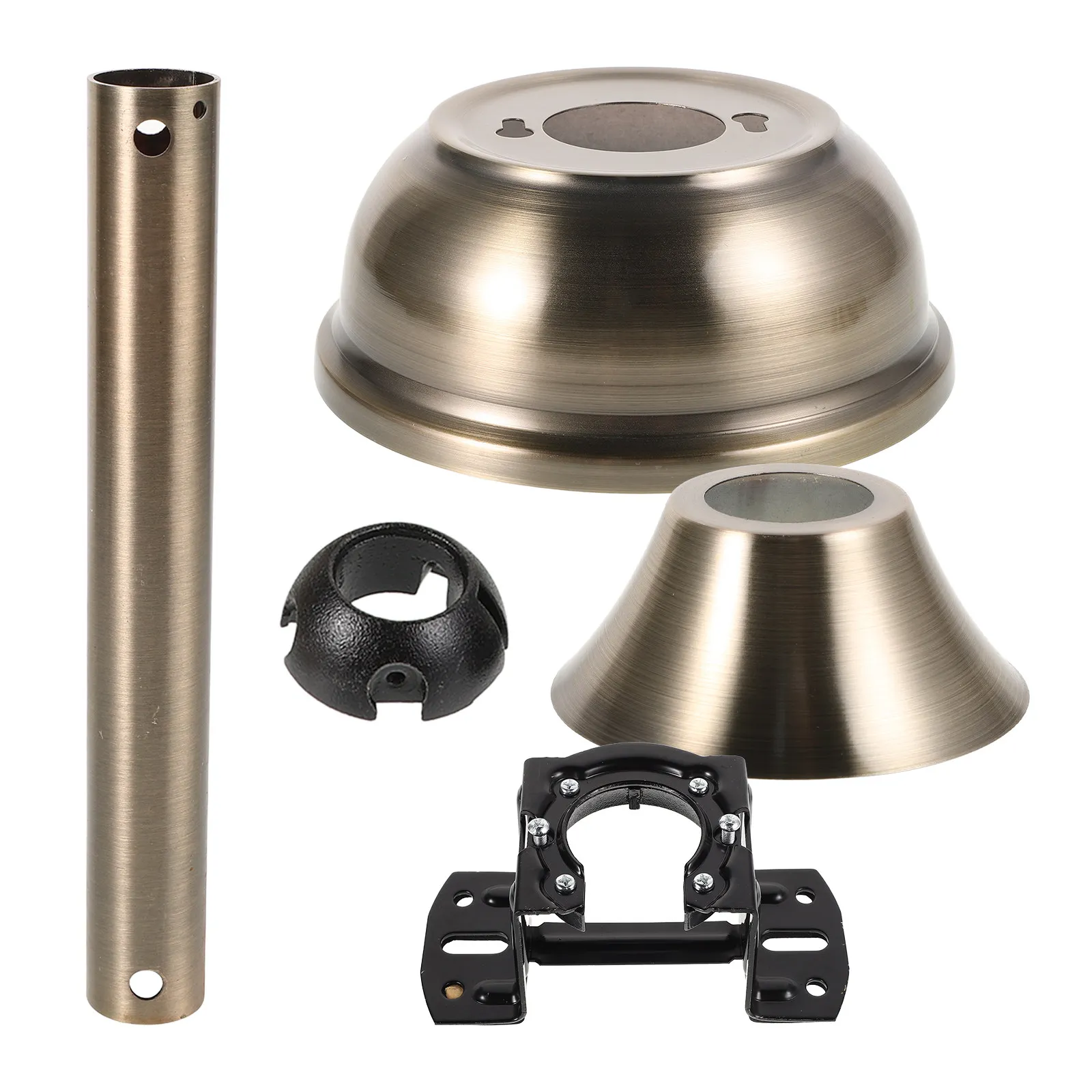 1Set Ceiling Fan Mounting Bracket Kit Stable Fan Hanger Bracket Parts for Living Room Bedroom Dining Room Use Accessories