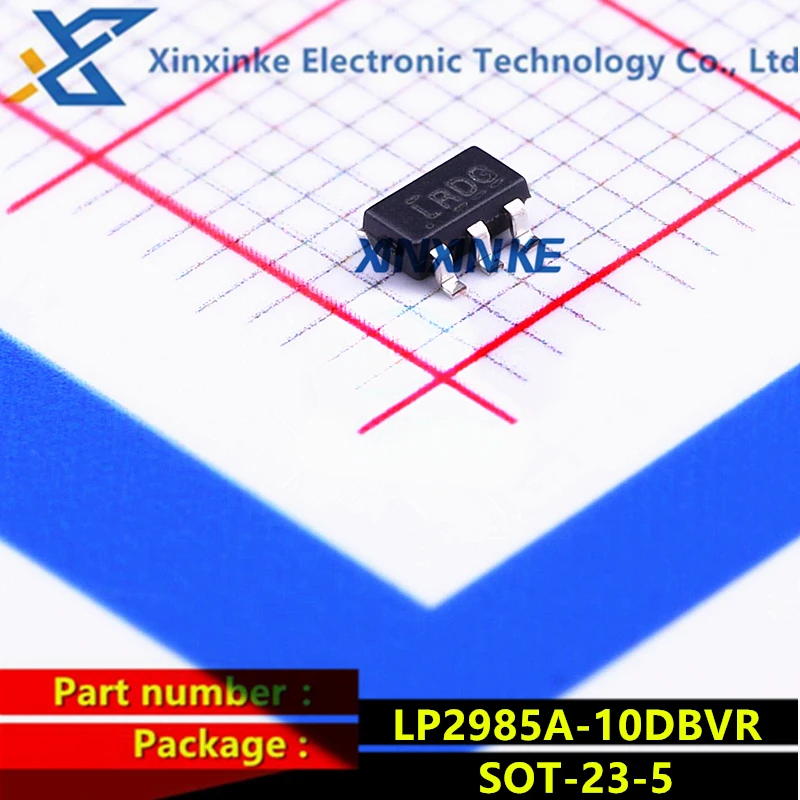 

10PCS LP2985A-10DBVR SOT-23-5 Mark:LRDG LDO Voltage Regulators 150mA Lo-Noise LDO Regulator Power Management ICs