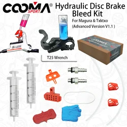 Bicycle Hydraulic Brake Bleed Kit for Magura and Txktro, Mineral Oil Brake System, V1.1