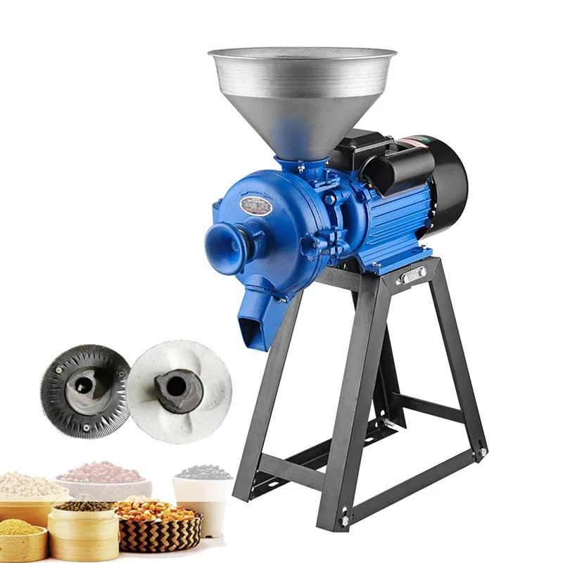 16 Steel Mill Grinding Mill High-power Commercial Pulverizer Wet and Dry Dual-use Grains Powder Machine Soy Milk Machine