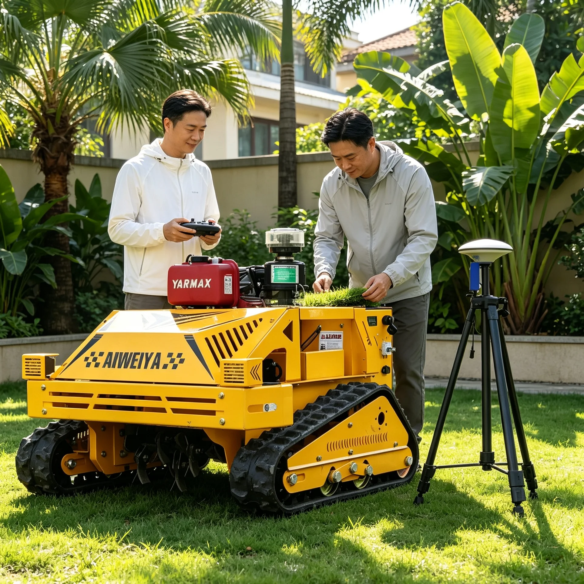 Customized zero turn intelligent lawn mower can add snow shovel, optional cutting width, perfect for villa yard and roadside gre