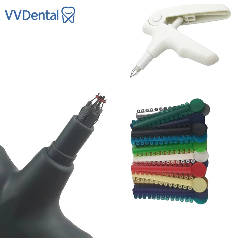

VVDental Dental Orthodontic Ligature Gun Dispenser for Ortho Ligature Ties Elastic Chain Gun Dentistry Tools