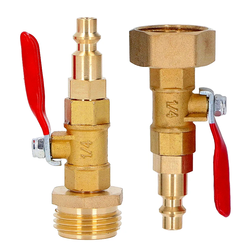 Brass Male Head Quick Aging 3/4 Inch Male Thread Suitable for RV1/4 Inch Quick Connector Explosion-proof Joint