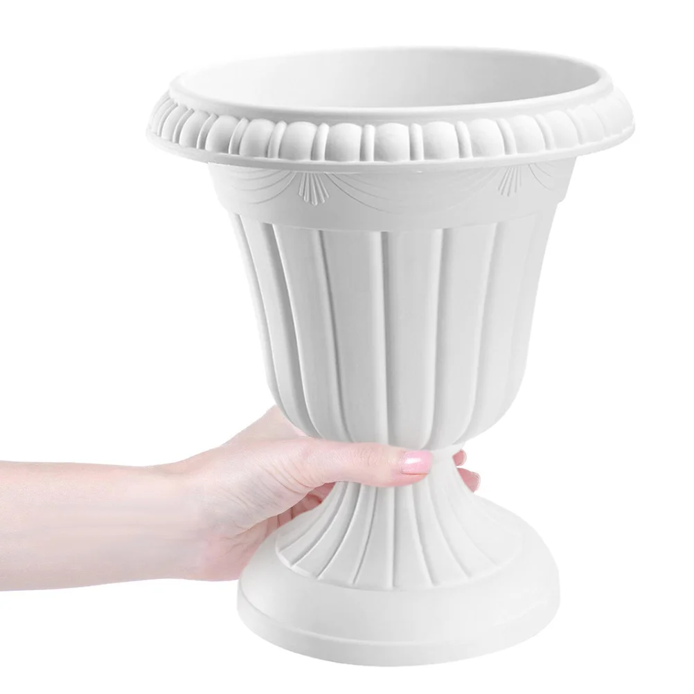 

1 комплект, бытовой балконный горшок, свадебный цветочный горшок, декоративный пластиковый контейнер для цветов, прочный балконный горшок для крыльца для помещения