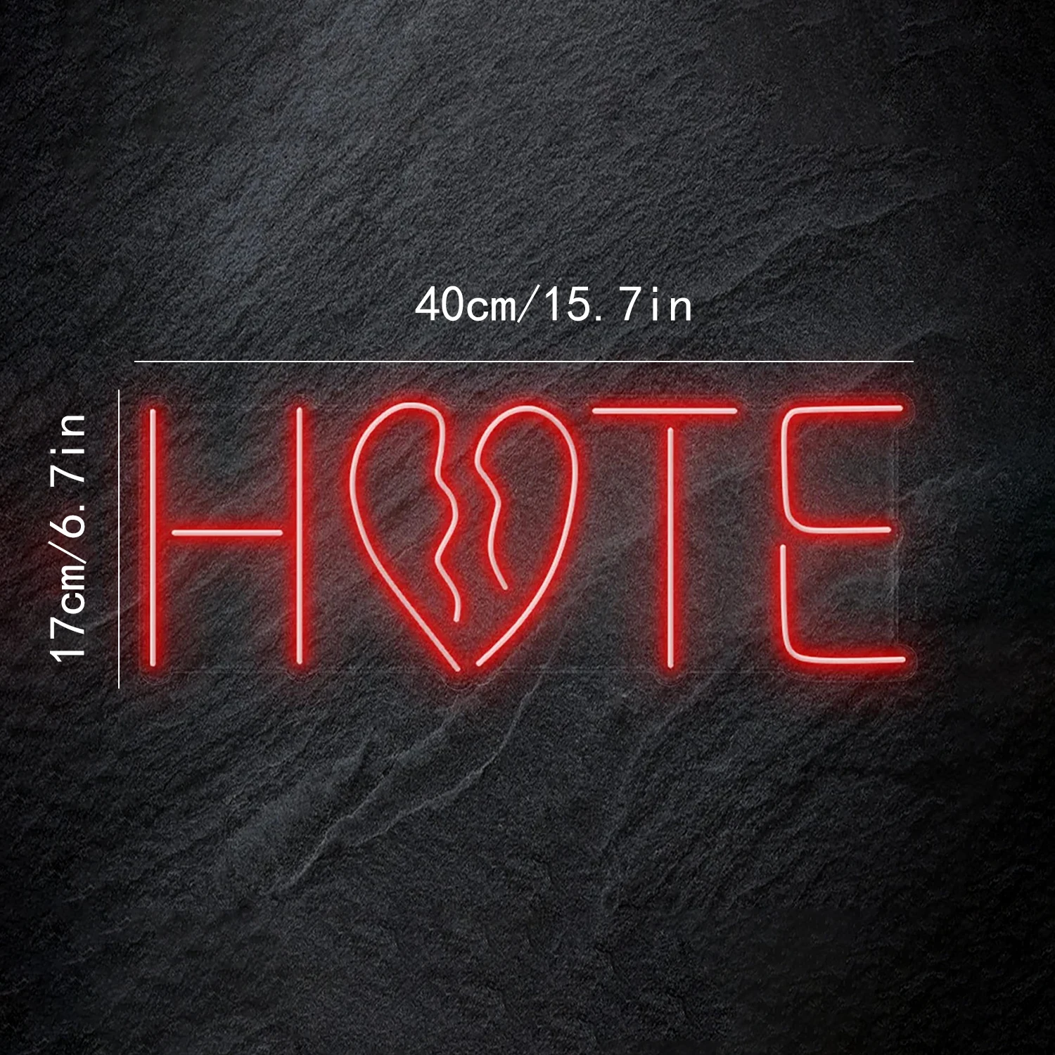 Hate  neon led sign Customized Neon Light Aesthetic  Room Shop Home BAR Art Anniversar couple gaming room cave wall decoration