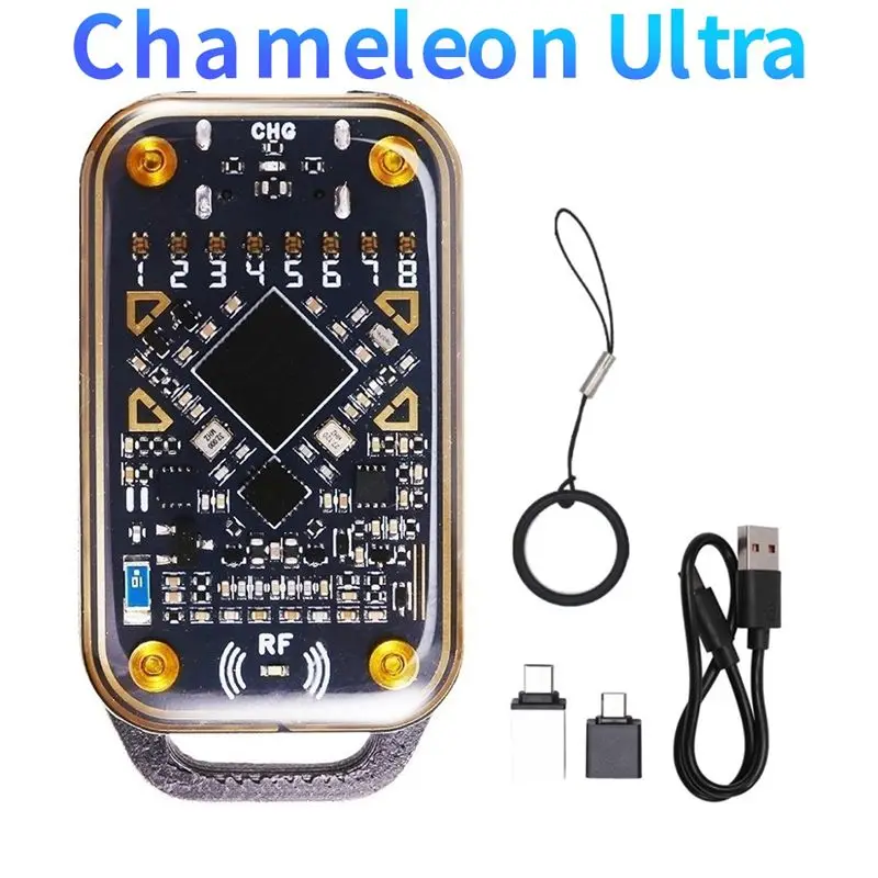 เครื่องอ่านชิปอัจฉริยะ N82R Chameleon Ultra RFID 125Khz 13.56Mhz สำหรับถอดรหัสบัตร ID IC และเครื่องคัดลอก NFC พร้อมฟังก์ชันจำลองบัตรอัจฉริยะ