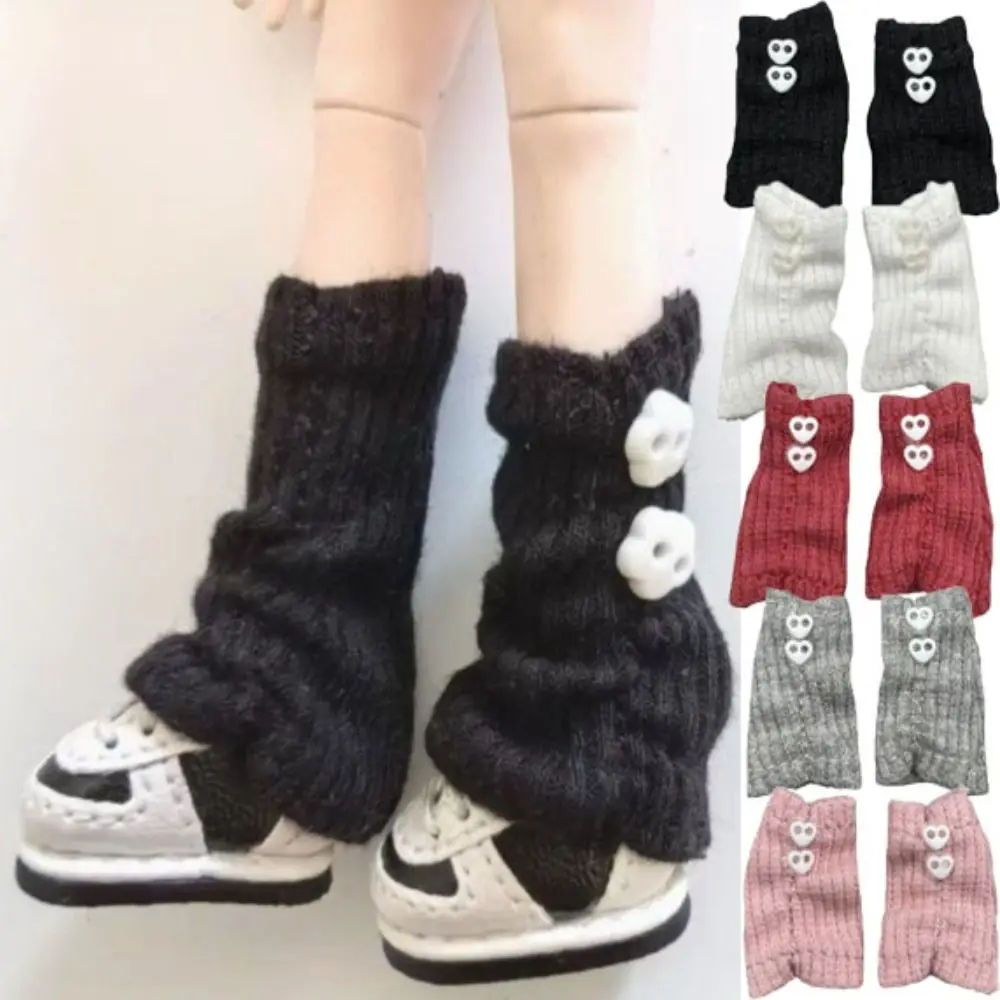 لباس غير رسمي ملابس الأميرة الجوارب البسيطة محبوك كومة يصل جورب أنابيب 5 ألوان الملابس التراص الجوارب لدمى 1/11 OB11 #1