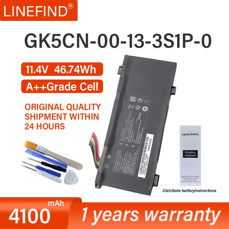 

GK5CN-00-13-3S1P-0 Аккумуляторы для ноутбука MECHREVO X8Ti Z2 MACHENIKE T90 Plus T90-T3p F117-B GK5CN GK5CN4Z GK5CN5Z GK7CN6Z