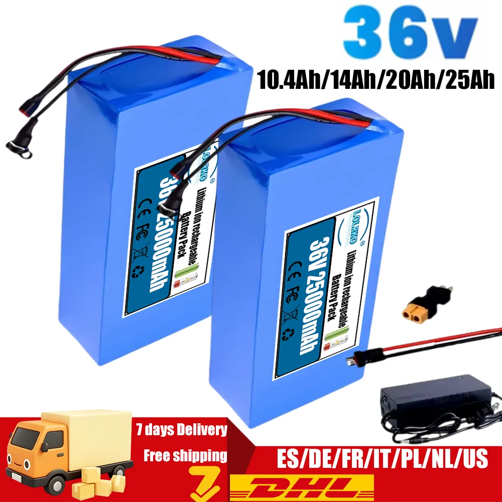 

Premium Large 36V 25Ah 10S Lithium Battery with BMS Protection & Charger High Power Durable Supply for electric scooter battery