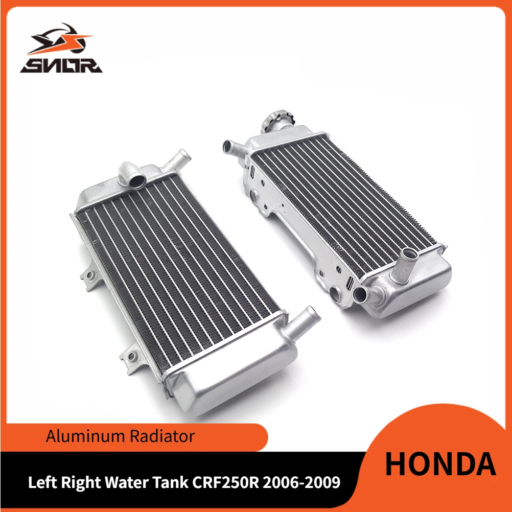 

SNOR Left Right Water Tank Cooling Motorcycle Performance Aluminum Radiator For HONDA CRF250R 06-09 Pit Dirt Bikes Accessories