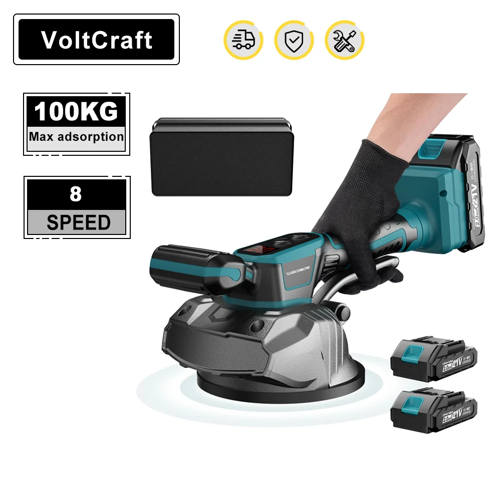 8-ступенчатая аккумуляторная машина для укладки плитки, вибрационная плитка, установка выравнивающей машины, электроинструмент для батареи Makita 18 В