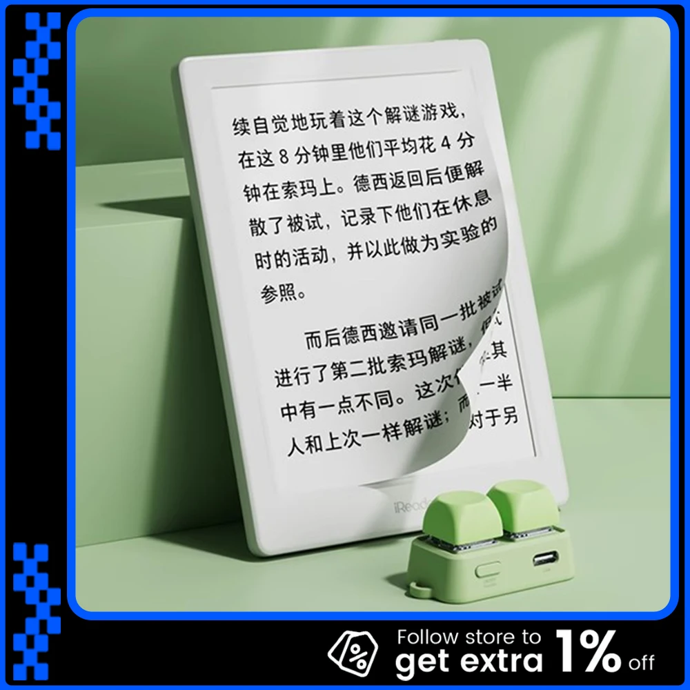 

HanLinYue Free2 Mini Wireless Mechanical Keyboard Bluetooth Page Flipper E-book Reader Mobile Phone Remote Control For XTEINK X4