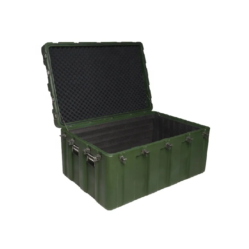 LLDPE Material Multifunction Plastic Tool Box Rotomolding Waterproof Plastic Flight Case