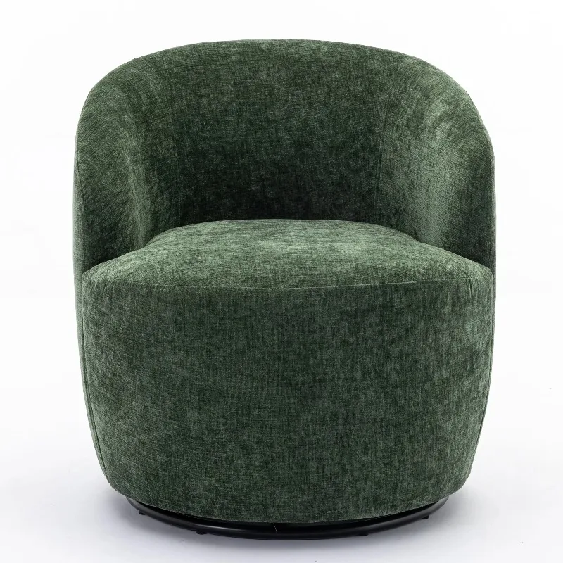 US Warehouse Mid Century Italian Armchair Teddy Boucle Modern Swivel Accent Barrel Revolving Sofa Recliner Arm Chair