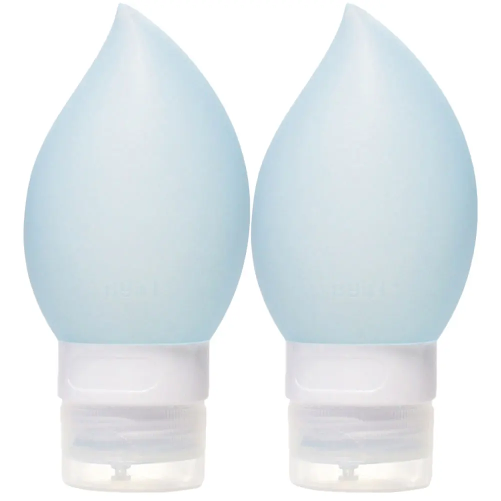 

2 Pcs Lotion Silicone Bottle Containers Bottled Travel Dispenser Empty
