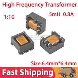 SMD 5mH High Frequency Signal Transformer for Flash Light Flashing Lamp EE5.0 Turns Ratio 1:10 Isolation EE0504S