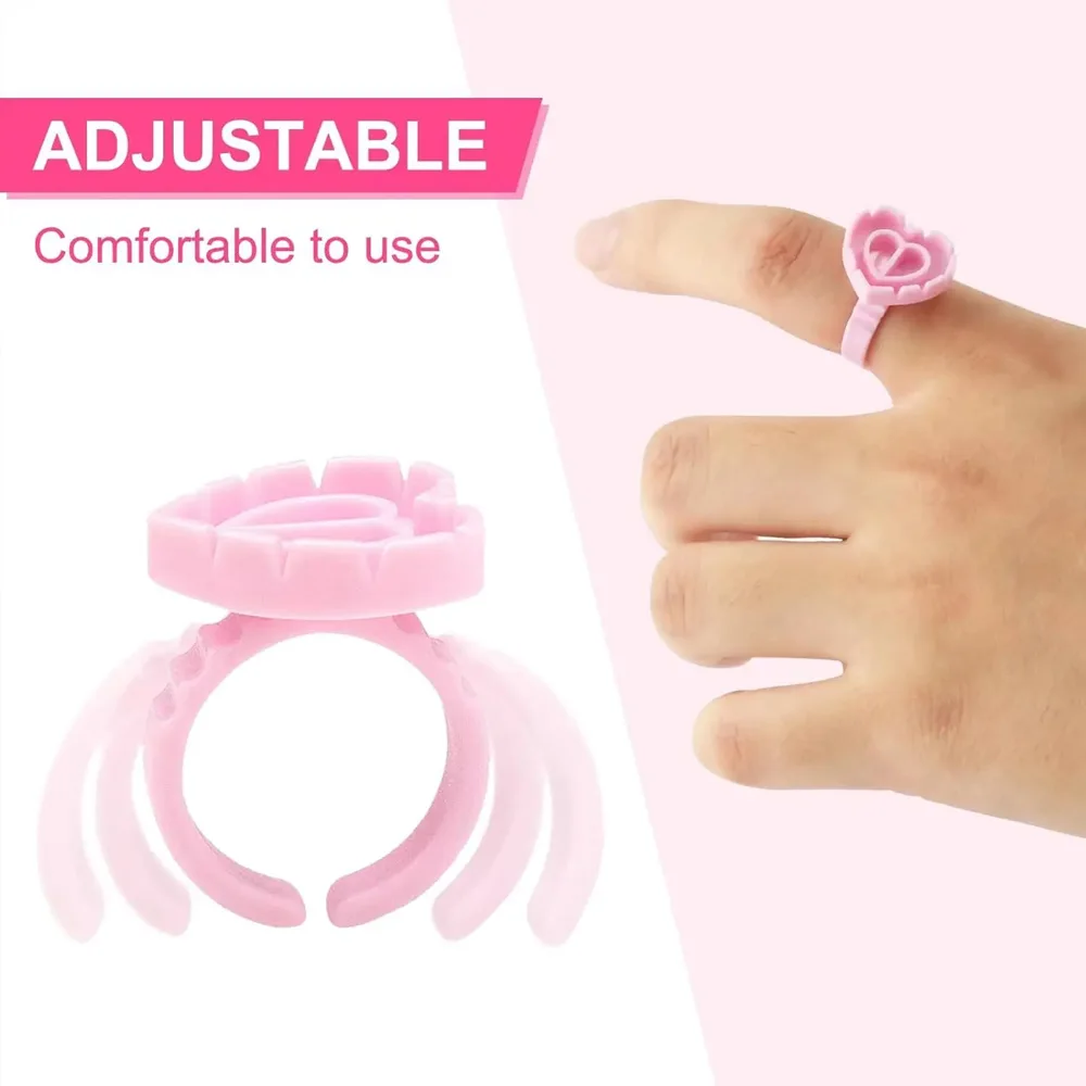 100 قطعة Microblading رمش تمديد الغراء الدائري الكؤوس على شكل قلب الوشم الصباغ الدائري كوب ل رمش ماكياج الوشم لوازم #4