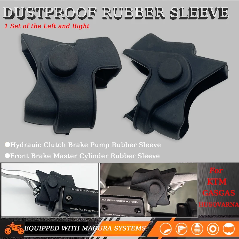 Motorcycle Handle Lever Dust Rubber Sleeve Hydraulic Clutch Front Brake Master Cylinder Protection Cap For KTM HUSQVARNA Magura