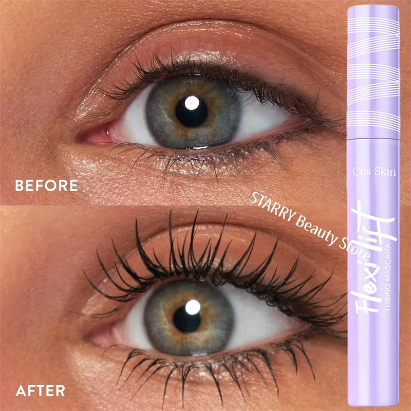 5D 방수 마스카라 속눈썹 연장 오랫동안 지속되는 땀 방지 마스카라 블랙 실크 섬유 메이크업 뷰티 한국 화장품 New