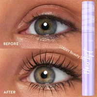 Máscara de pestañas 5D resistente al agua, pestañas alargadoras de larga duración, máscara a prueba de sudor, fibra de seda negra, maquillaje, Cosméticos Coreanos de belleza, nuevo