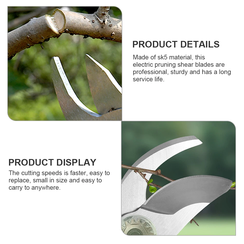 

2Pcs Pruner Shear Blades Sk5 Electric Pruning Shears Accessories Fast Cutting Gardening Replacement
