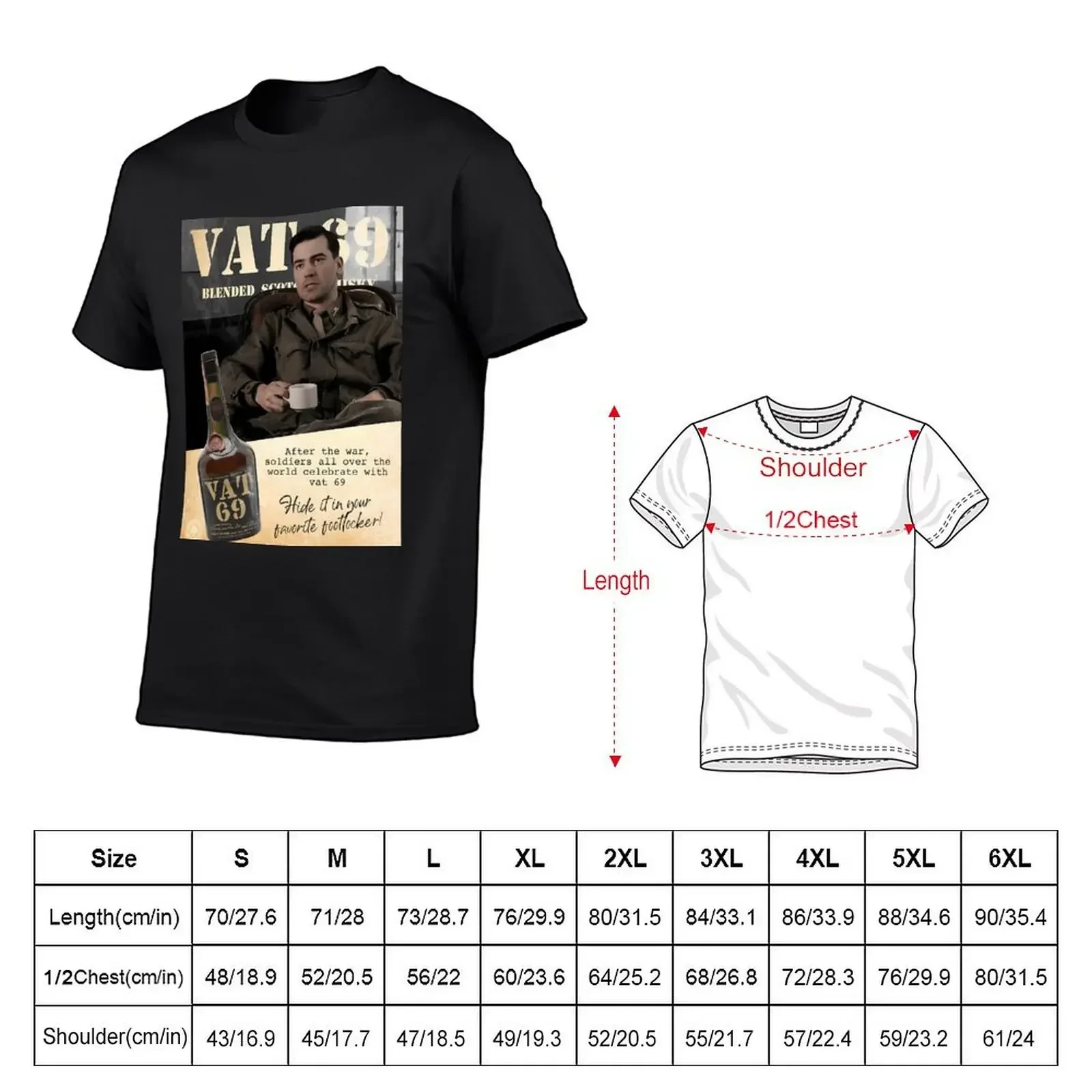 Nix Vat 69 T-Shirt cotton graphic tees summer top workout shirts for men