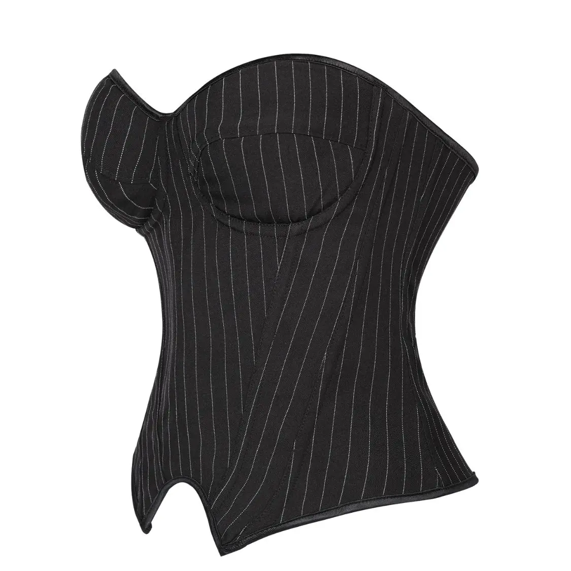 مخطط بحافة فولاذية وسفينة، ملابس داخلية نسائية على شكل هيكل السمكة بدون حمالات، مثيرة وضيقة #3