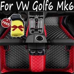 Car Floor Mat For VW Volkswagen Golf6 Golf 6 Mk6 5K 2009~2013 Anti-dirt Pad Floor Rug Carpets Mat Car Accessories Vento Variant