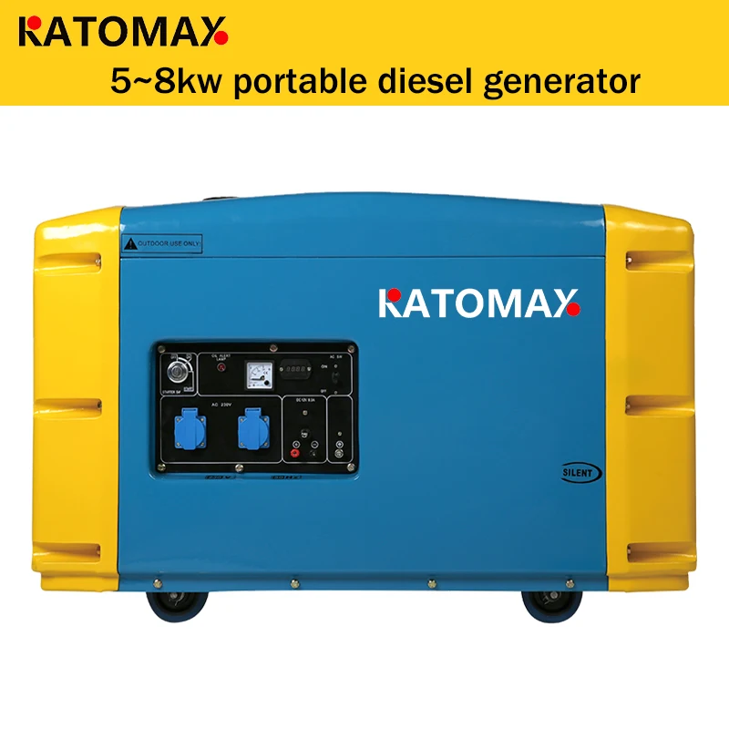 katomax hot sale portable diesel silent 8kw generator