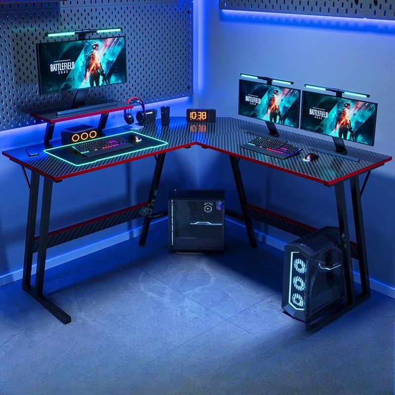 

Gaming table desktop computer table cross-border office home modern simple professional carbon fiber game