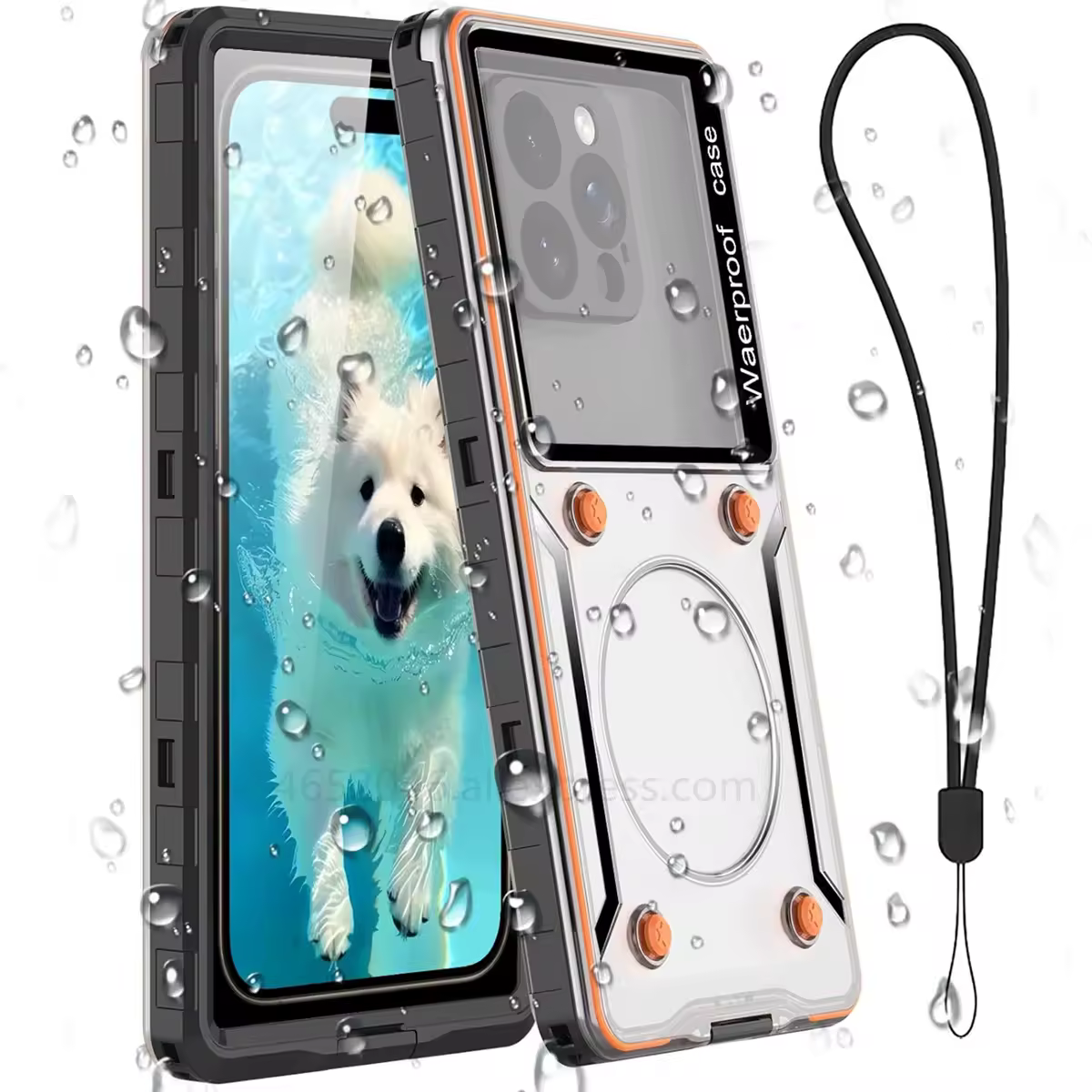 Custodia per telefono subacquea IP68 per iPhone 16 15 Samsung S25 Edge S24 Ultra S23 FE A55 Xiaomi 15 iPhone 16E 15 Scatola impermeabile subacquea