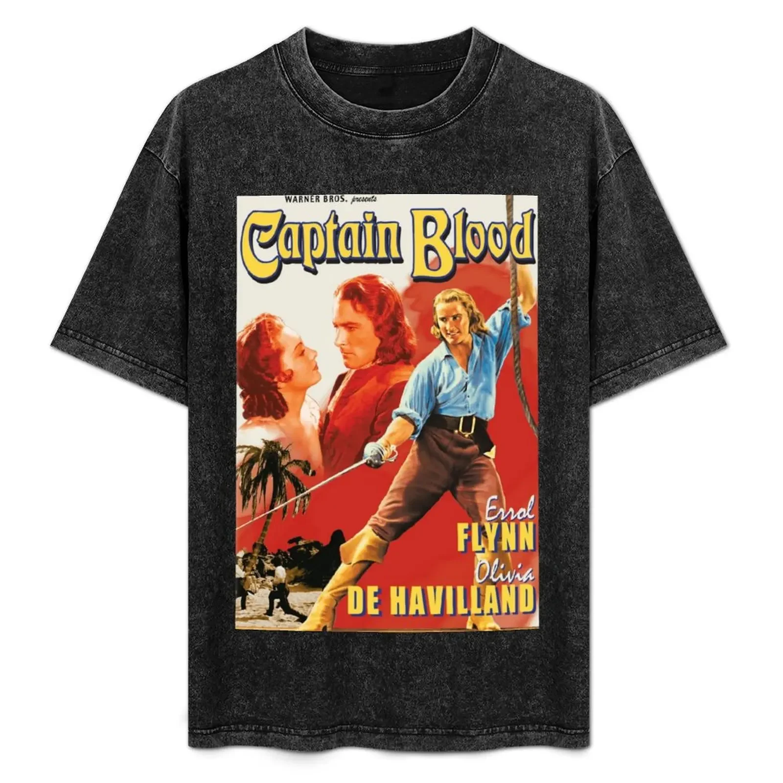 

Captain Blood Curtiz T-Shirt vintage t shirts sublime quick-drying funny t shirts men