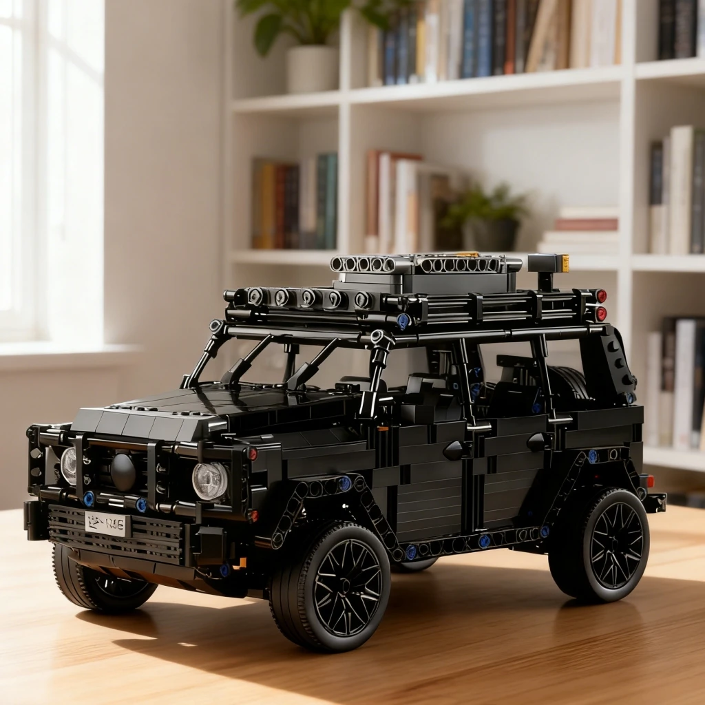 

Набор для сборки внедорожника из более чем 1000 деталей, серия городских транспортных средств, строительные блоки из АБС-пластика.