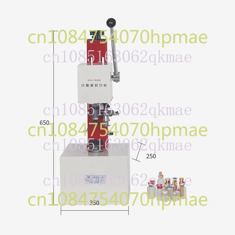 KFJ-1035 Oral Liquid Penicillin Bottle Sealing Machine Salt Water Bottle Ampoule Cap Presser Glass Bottle Cap Tightener