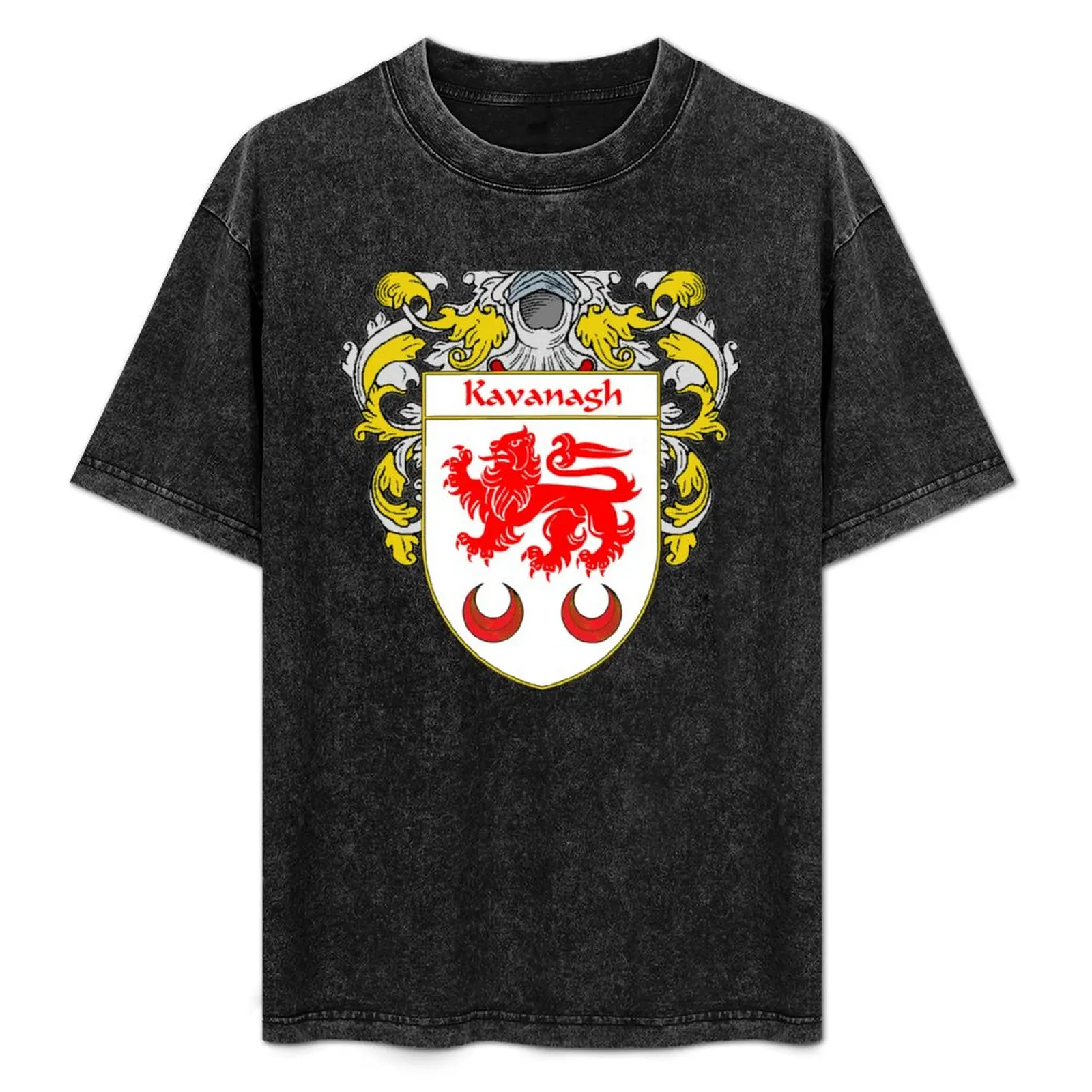 Camiseta Kavanagh con escudo de armas/brasero familiar, de secado rápido, para correr, de manga corta