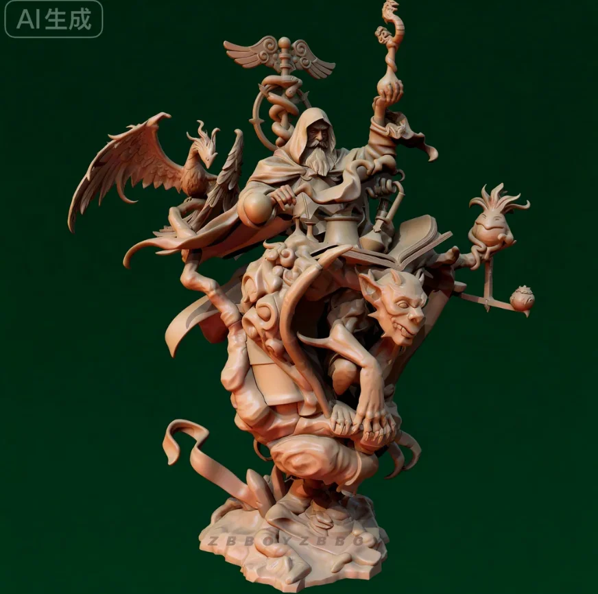 

Общая высота 80 мм 110 мм, наборы моделей из смолы, фигурка, самосборка и раскраска, 3D-печать TD-7605/3D