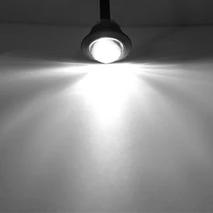 10PCS 24V Geräucherte Runde LED Seite Marker Lichter Freiheit Vorne Hinten Signal Lampe Indikatoren Wasserdicht für Lkw Anhänger boot