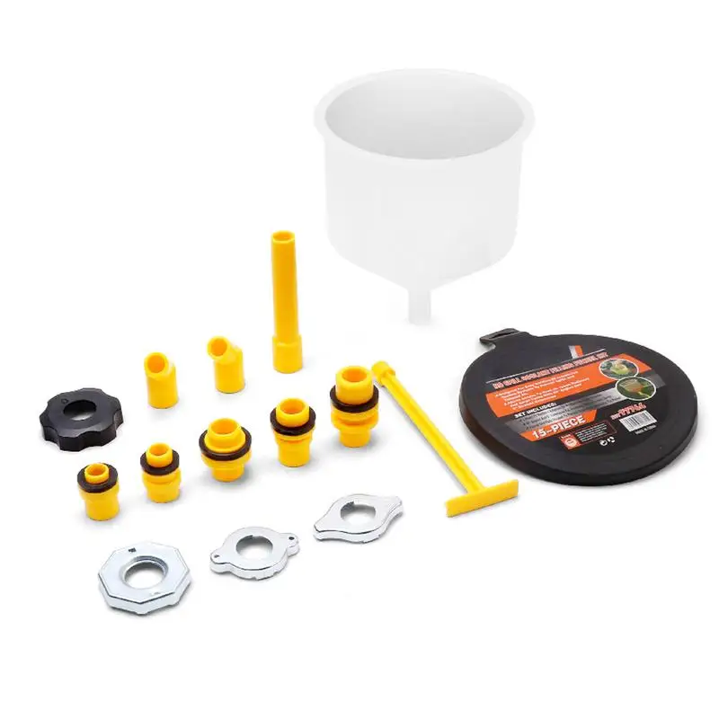 

Coolant Filling Kit Radiator Coolant Filling Funnel Kit No Spill Funnel Radiator For Car 15Pcs ABS Filling Funnel Spout Pour Oil