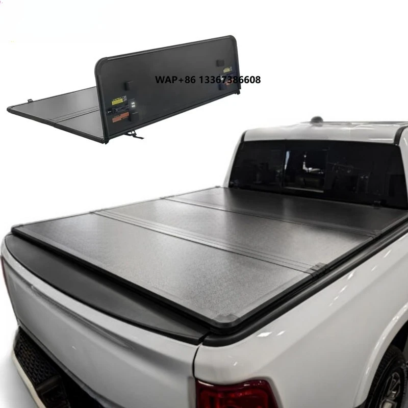 

Pickup 6.4ft 8ft Trunk Lid Manual Bed Tonneau Cover Truck Trifold Covers