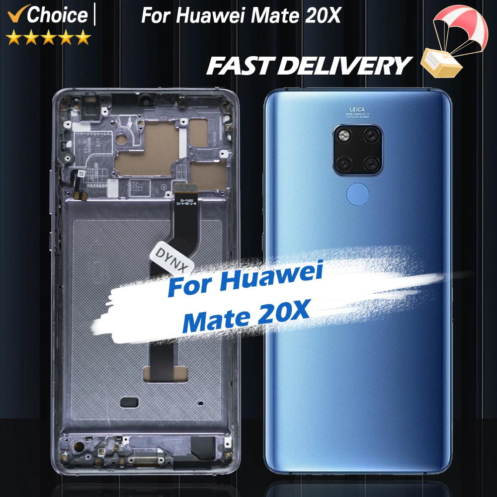 For HUAWEI 7.2\'\'Mate 20X For Mate 20 X EVR-L29 AL00 TL00 LCD Display Touch Screen Digitizer Assembly Replacement