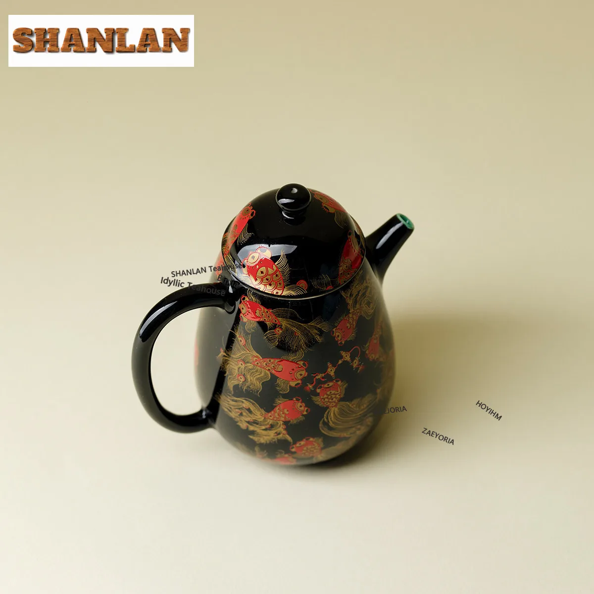 HOYIHM 190ml Fish Leaping Treasure Teapot Vintage Tea Infuser Pot Tea Maker Kettle with Strainer Chinese Tea Cafes Supplies Gift - view 5