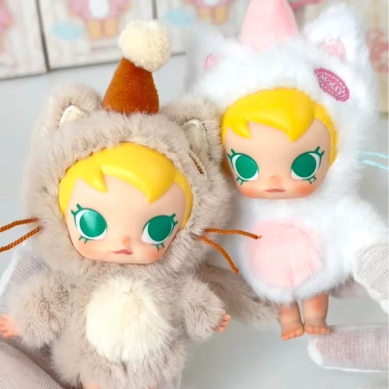 حقيقية Popmart الطفل مولي جيب الأصدقاء سلسلة الفينيل أفخم صندوق أعمى لطيف دمية العصرية لعبة سطح المكتب زخرفة نموذج المرآب عدة #4