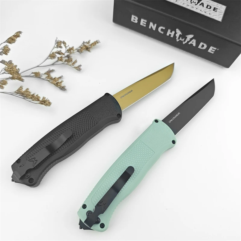 Tail spine BM5370 pocket knife D2 blade hiking camping tactical nylon brazing handle survival self-defense EDC folding