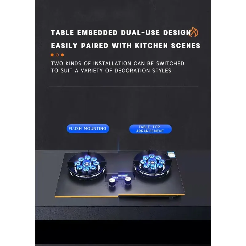 COC مجموعة الإشعال التلقائي CKD SKD اثنين الموقد طباخ الغاز العسل الموقد موقد غاز الفولاذ المقاوم للصدأ 2 الموقد الموقد