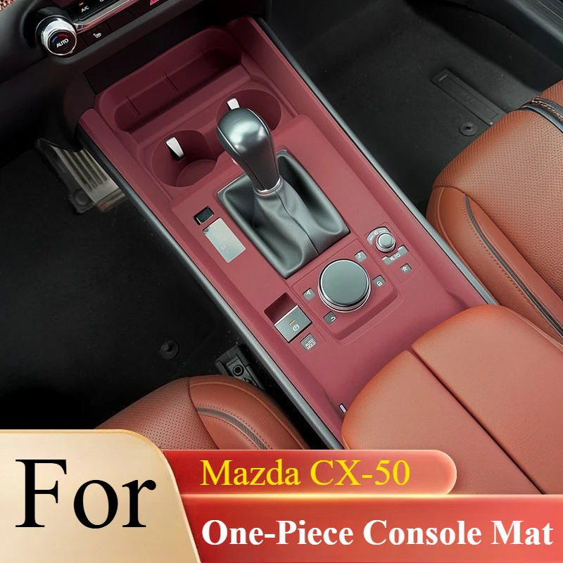 Silicone Center Console Protective Pad Car Interior Accessories For Mazda CX-5 2017 2018 2019 2020-2025 Mazda CX-50