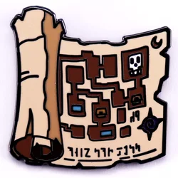 Map Lapel Pin Adventure Game Enamel Pin Gamer Collectibles Jewelry Gifts