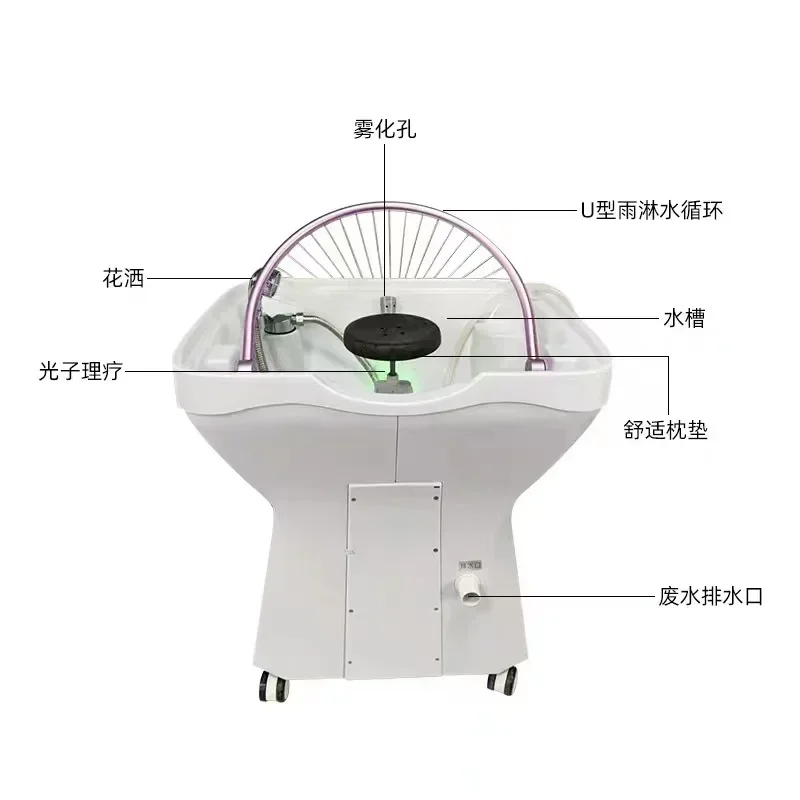Cross-border Special Offers New head treatment equipment SPA hydrotherapy fumigation equipment hair care massage mobile shampoo