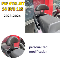 For SYM JET 14 EVO 125 2023 2024 Motorcycle Retrofit Special Passenger Rear Backrest Back  Accessories
